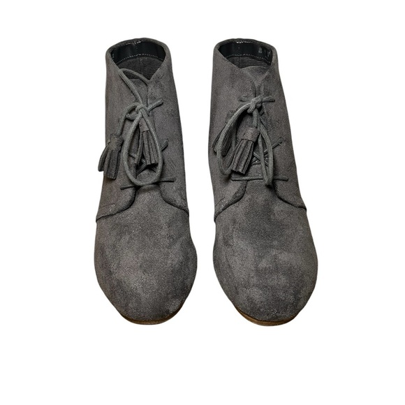 Dr. Scholl's Cushion Grey Suede Wedge Booties Size: 8 1/2 - Picture 6 of 7